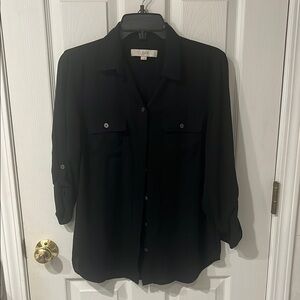 LOFT Midnight Black Shirt